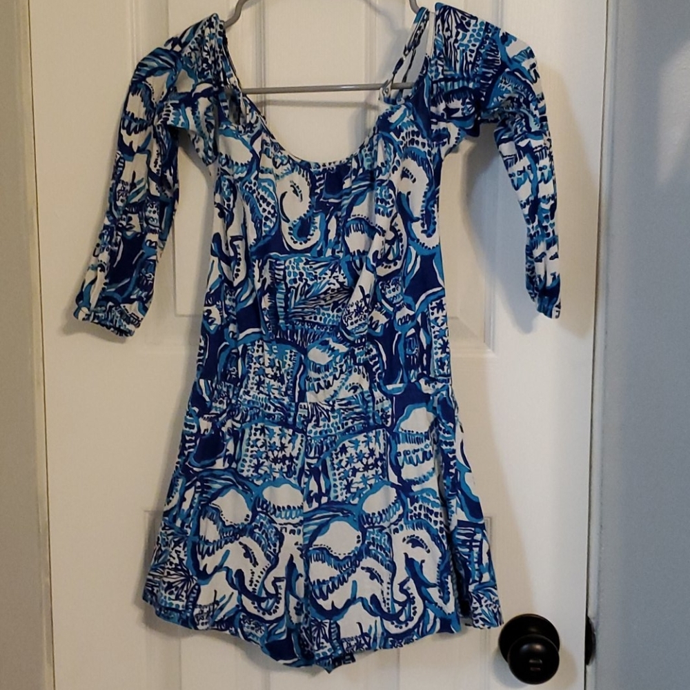 Girls Lilly cold shoulder Romper